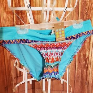 Title Nine Neon Impossible Swimsuit Bottom Sz Sm